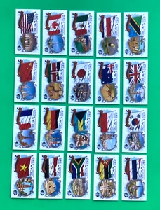 2024 ALLEN GINTER mini FLAGS of THE WORLD  Complete set of 50  . CHINA , CANADA - Picture 1 of 3