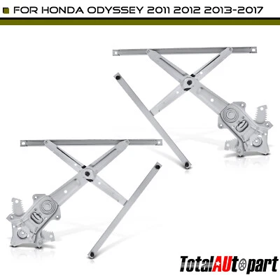 Regulador de ventana eléctrica 2 piezas para conductor delantero y pasajero Honda Odyssey 2011-2017 Foto 1 de 4