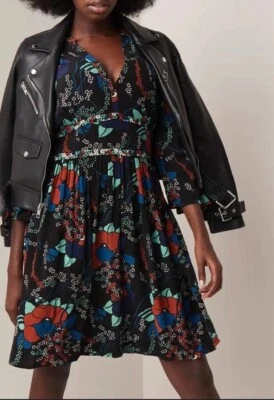 Vestido Ba&sh Mujer 4 Agatha Floral Primavera Hasta la Rodilla Mini Vestido Informal Verano Foto 1 de 4