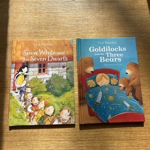 2 x First Readers Hardcover Book Bundle Fairy Tales Stories Kids Learning - Picture 1 of 12