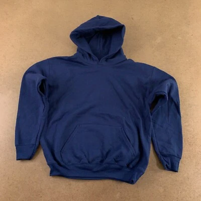 Sudadera con Capucha Hanes Eco Smart Juvenil Unisex Mediana (10/12) Azul Marino Flece Nueva Foto 1 de 3