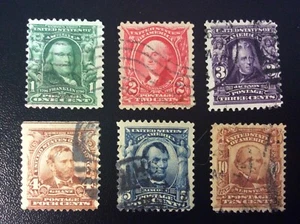 USP Scott # 300, 301, 302, 303, 304, & 307 gebraucht. Meine Sammlung zu deiner - Bild 1 von 2