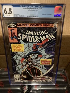 AMAZING SPIDER-MAN 210 NEWSSTAND Ed. - First App. of MADAME WEB - CGC GRADED 6.5 - Picture 1 of 5