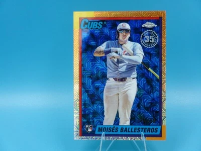 2025 Topps Update Moises Ballesteros Silver Pack Chrome Blue #149 /150 Cubs RC - Image 1 of 2