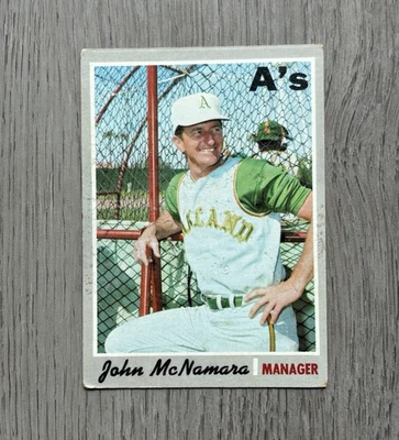 1970 MLB Topps Baseball | John McNamara | #706 | Oakland Athletics - Image 1 of 4
