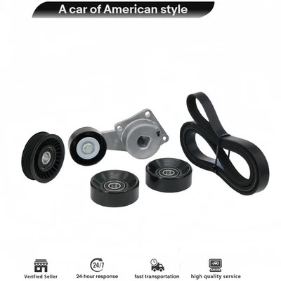 5x Serpentine Belt Component Kit Fits Ford Expedition Explorer F150 F250 Lincoln Foto 1 de 4