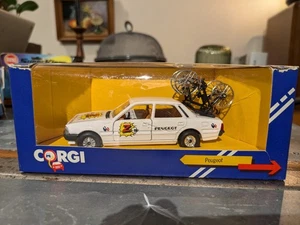 Corgi 373/4 Peugeot 505 STI, Z Peugeot Cycling Team, Service Support Vehicle. - Picture 1 of 15