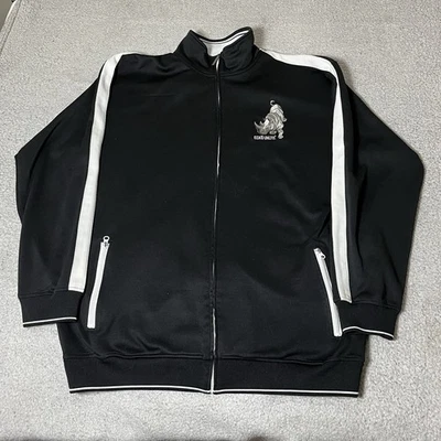 Ecko Unltd Jacket Mens 2XL Black Full Zip Embroidered Rhino Y2K Vintage Track - Image 1 of 4