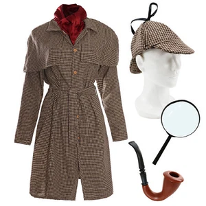 DISFRAZ DE DETECTIVE MISTERIOSO PARA DAMA DISFRAZ TRAJE DE PERSONAJE DÍA MUNDIAL DEL LIBRO - Imagen 1 de 9