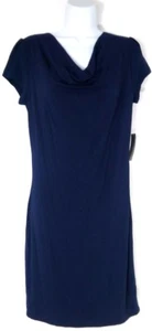 Premise Womens Sheath Dress Size Small Navy Blue Casual Stretch - Picture 1 of 8