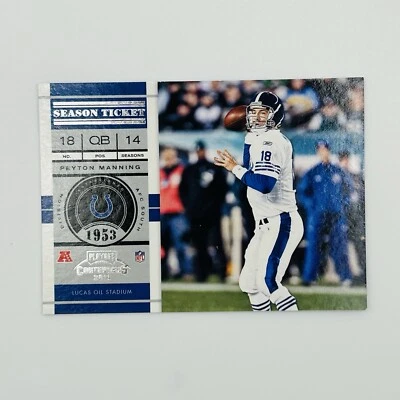 2012 Panini Contenders #31 Peyton Manning Indianapolis Colts NFL Football Card - Image 1 of 4