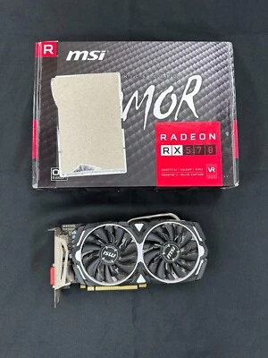 RX 570 ARMOR 4G OC GDDR5 Graphics Card MSI AMD Radeon - Image 1 of 3