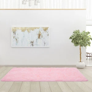 Tie-dyed Carpet Winter Warm Faux Fur Fluffy Shag Rug Long Pile Non-Skid Furry - Picture 1 of 102