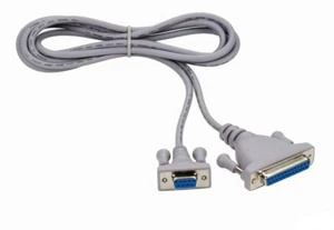 Cable data exchange Null modem 1x DB25 Female - 1x DB9 Female 1,8m. THOMSON - Zdjęcie 1 z 3