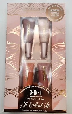 Manna Kadar Beauty 3 in 1 cream tints for Cheeks, Eyes & Lips - All dolled Up - Image 1 of 2