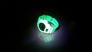VTG G-Shock Mudman DW-8400 Custom DW6900 Pastel Green Neon Grow Dark By UV Light - Picture 1 of 21