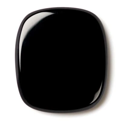 Natural Extra Fine Black Onyx - Antique Cushion Buff Top Cabochon - Brazil  AAA+ - Image 1 of 2