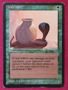 Magic The Gathering ARABIAN NIGHTS NAFS ASP DARK green card MTG - Picture 1 of 2