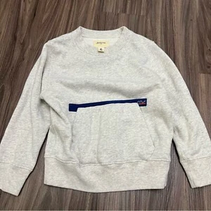 Bellerose kids sz 6 grey sweatshirt crew neck - Picture 1 of 8