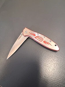 Snap On Tools 100th Anniversary Kershaw Leek Knife - NIB Stainless Flame Overlay - Picture 1 of 5