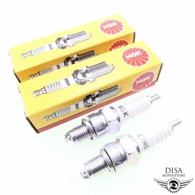 2x NGK C7HSA Zündkerzen für Roller Kymco Sym PGO Jincheng - Bild 1 von 3