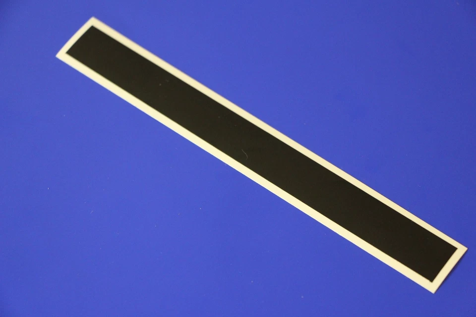 Calcomanía de vinilo negra mate de 6" X 60" parabrisas tira de carreras pegatina en blanco   Foto 1 de 1