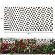Expandable Garden Trellis Plant Support Willow Lattice Fence Panel for Climbing