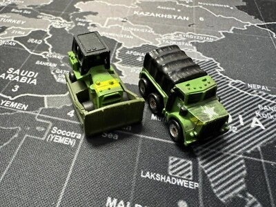 Micro Machines Military Collection IV Bulldozer Truck Vintage 1988 - Image 1 of 4