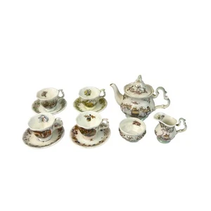 Vintage Jill Barklem 1983 & 1985 Rare Miniature White Tea Service Royal Doulton - Picture 1 of 22