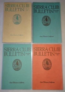 Sierra Club Bulletin 1948, 1950, 1960, 1961 - 4 Books w/ 100+ pages of plates - Picture 1 of 14