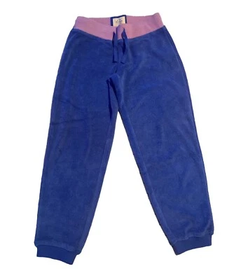 MINI BODEN Niñas Terry Toalla Azul Jogger Pantalones con Cintura Lavanda Talla 6 Y Nuevos con Etiquetas Foto 1 de 4