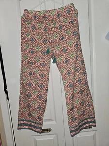 Pantalones capri para mujer World Market 100 % algodón cintura elástica pequeño con cordón - Imagen 1 de 7