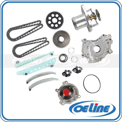 For 09-14 Ford E150 E250 4.6L V8 Timing Chain Kit Oil Pump Water Pump Thermostat - Image 1 of 4