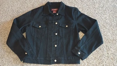 Chaqueta de Jean LA Azul Negra Grande Para Mujer Con Botones Espalda Corazón Diseño Encaje Nuevo sin Etiquetas Foto 1 de 2