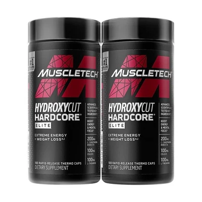 Hydroxycut Hardcore Elite - 100 tapas térmicas de liberación rápida - Energía y enfoque -... Foto 1 de 4