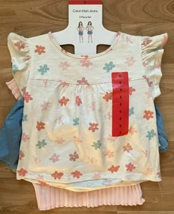 Calvin Klein Jeans Kinder/Mädchen 3-teiliges Set Multi Größe 6 - Bild 1 von 5