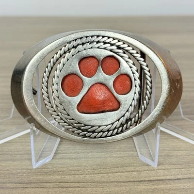 Vintage Clemson University Tigers Belt Buckle South Carolina Football 3.5"X2.5" - Image 1 of 4