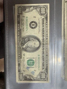 1977 $100 One Hundred Dollar Bill Small Head Star Note - Picture 1 of 2