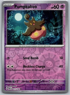 Pumpkaboo 077/182 Reverse Holo SV04: Paradox Rift NM - Image 1 of 2