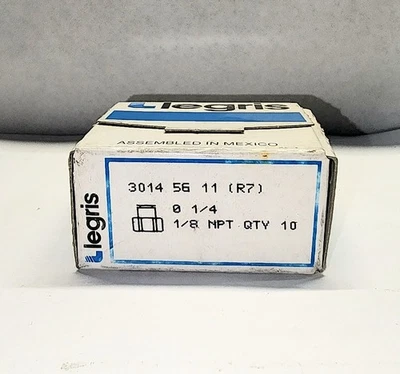 Legris 3014 56 11 Female Connector Fitting, 1/4" Tube x 1/8" NPTF box of 10 - Image 1 of 2