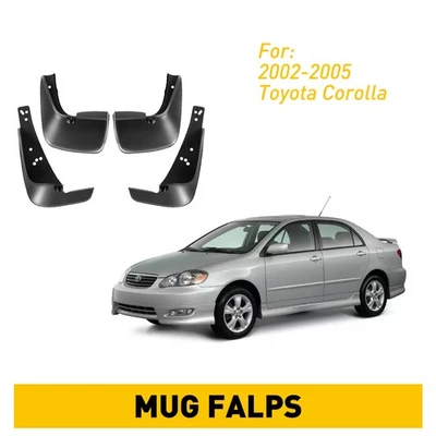 Fit Toyota Corolla 2002 2003 2004-2008 Mud Flap Flaps Splash Guards Mudguards - Image 1 of 4