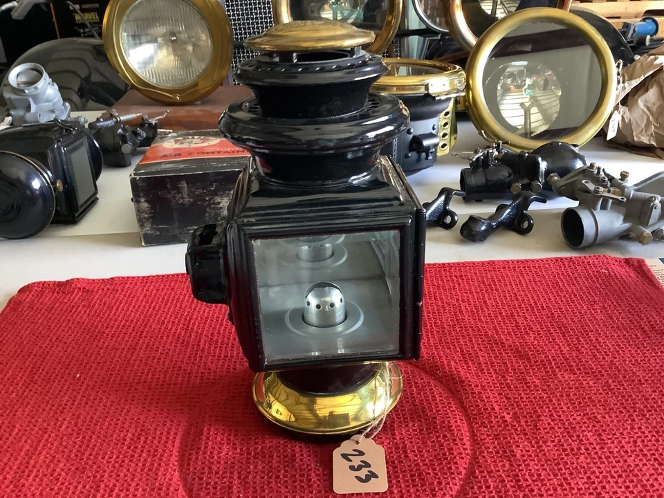 Ford Modelo T Jno W Marrón Mfg Co Modelo 110 1913-1914 Luz Lateral Lámpara de Aceite,Luz Foto 1 de 4