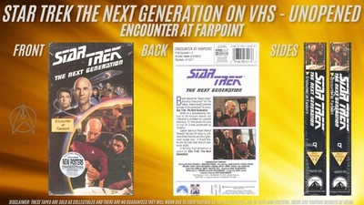 Star Trek: The Next Generation VHS - 001-002 Encounter at Farpoint - Image 1 of 4