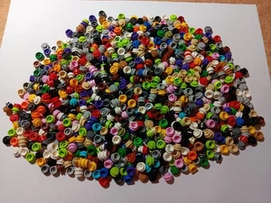 LEGO BULK LOT OF 1000 1X1 ROUND PLATES MIXED COLORS #4073 - Picture 1 of 3