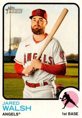 2022 Topps Heritage Jared Walsh Los Angeles Angels #10 - Image 1 of 2