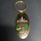1987 Fort Vintage Henry Ford Museum Greenfield Village Keychain Solid Brass Usa