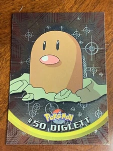 1999 Topps Pokemon TV #50 Diglett (B) Foil 4th Print FREE COMBINED SHIP - Picture 1 of 2