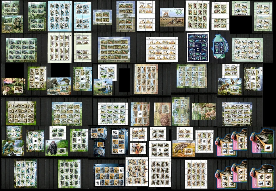 Protected animals WWF collection 124 sets & 18 s/sheets MNH Mi.CV 1,633€ #CNA213 - Image 1 of 1