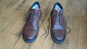Rieker Antistress Brown Leather Ankle Tex Boots Sz 8 ex wide Lambswool Lining
