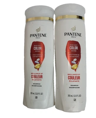 SET OF 2 Pantene Pro-V Shampoo Radiant Hair Color Shine Hydration beauty 12 OZ - Image 1 of 3